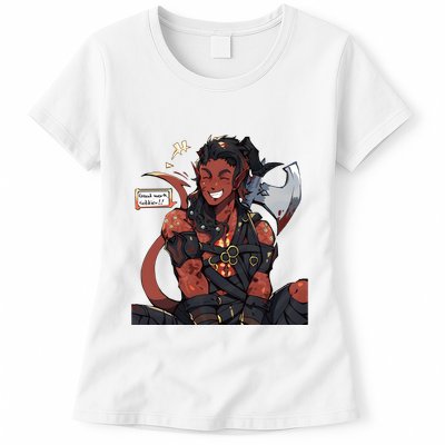 Good Work Soldier Karlach Quote BaldurS Gate 3 Womens T-Shirt
