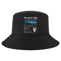 Great White Shark Facts Educational Shark Lover Sharks Tooth Cool Comfort Performance Bucket Hat
