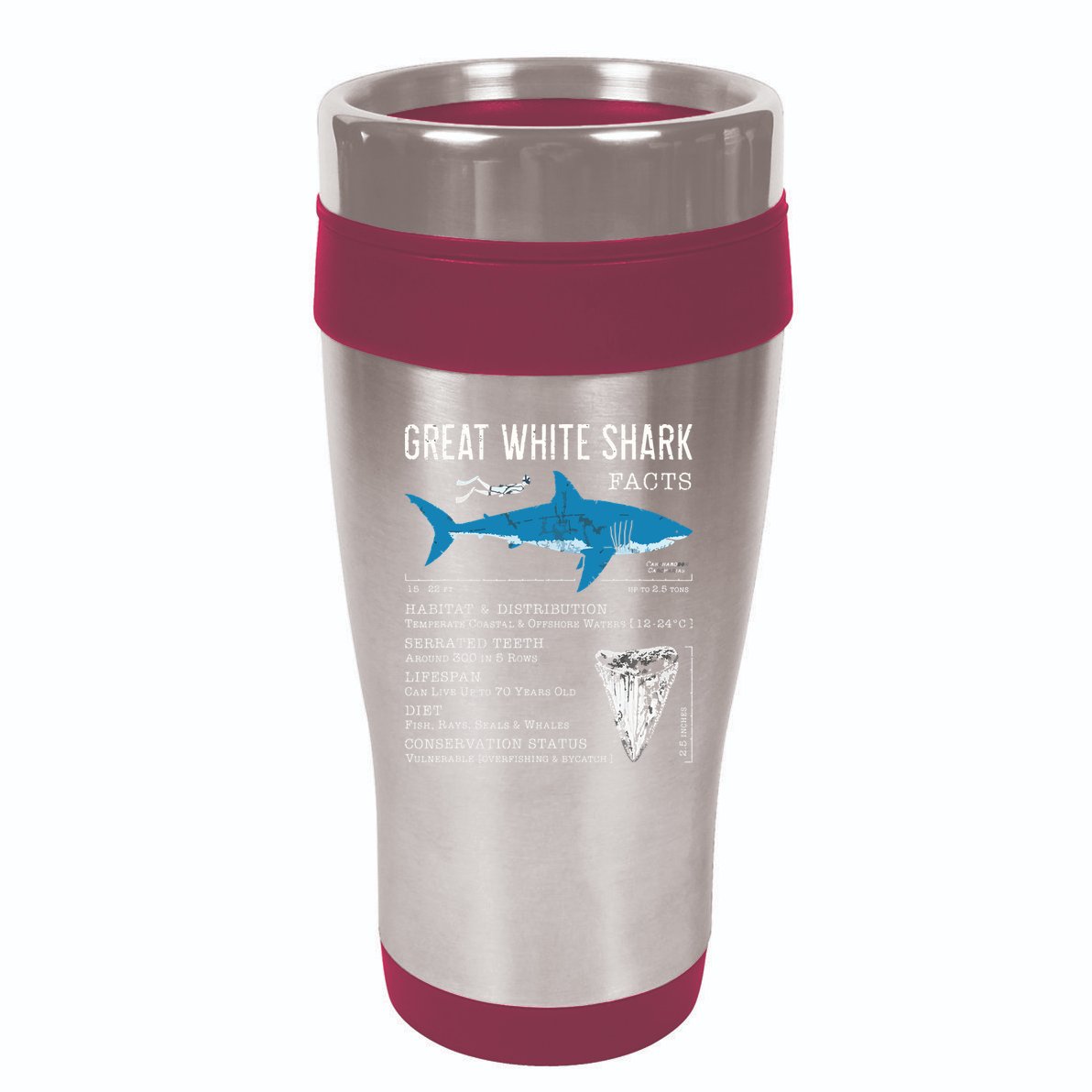 Great White Shark Facts Educational Shark Lover Sharks Tooth Kids Hoodie