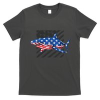 Great White Shark USA Flag Week Sharks T-Shirt