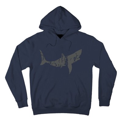 Great White Shark Vintage Design Great White Shark Print Hoodie