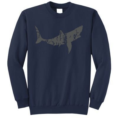 Great White Shark Vintage Design Great White Shark Print Sweatshirt