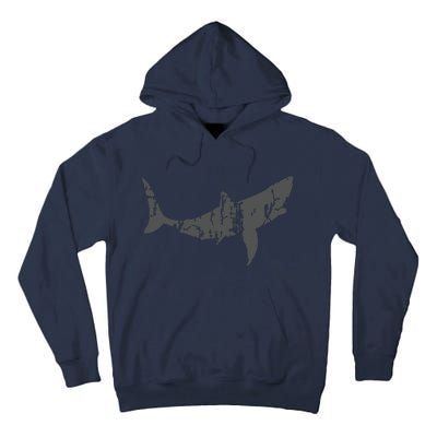 Great White Shark Vintage Design Great White Shark Print Tall Hoodie