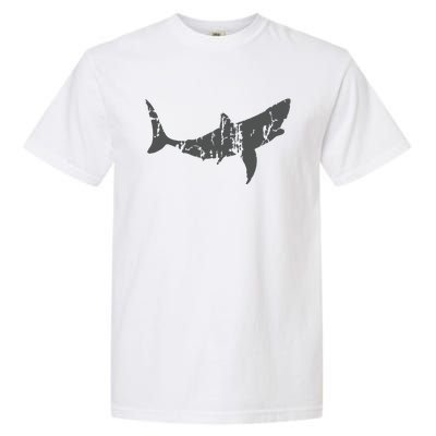 Great White Shark Vintage Design Great White Shark Print Garment-Dyed Heavyweight T-Shirt