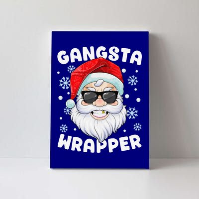 Gangsta Wrapper Santa Gangster Wrapper Funny Christmas Canvas