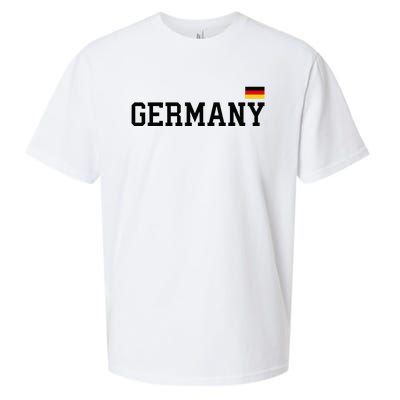 Germany Women Soccer Fan German Flag Sueded Cloud Jersey T-Shirt