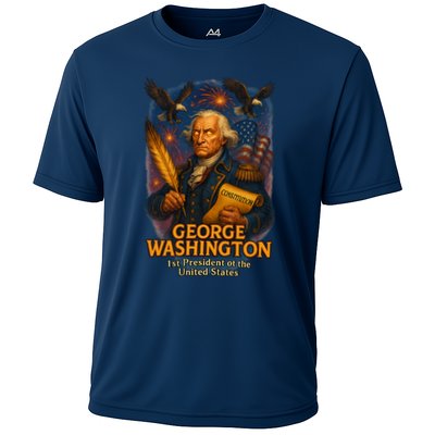 George Washington The Presidential Chronicles Cooling Performance Crew T-Shirt