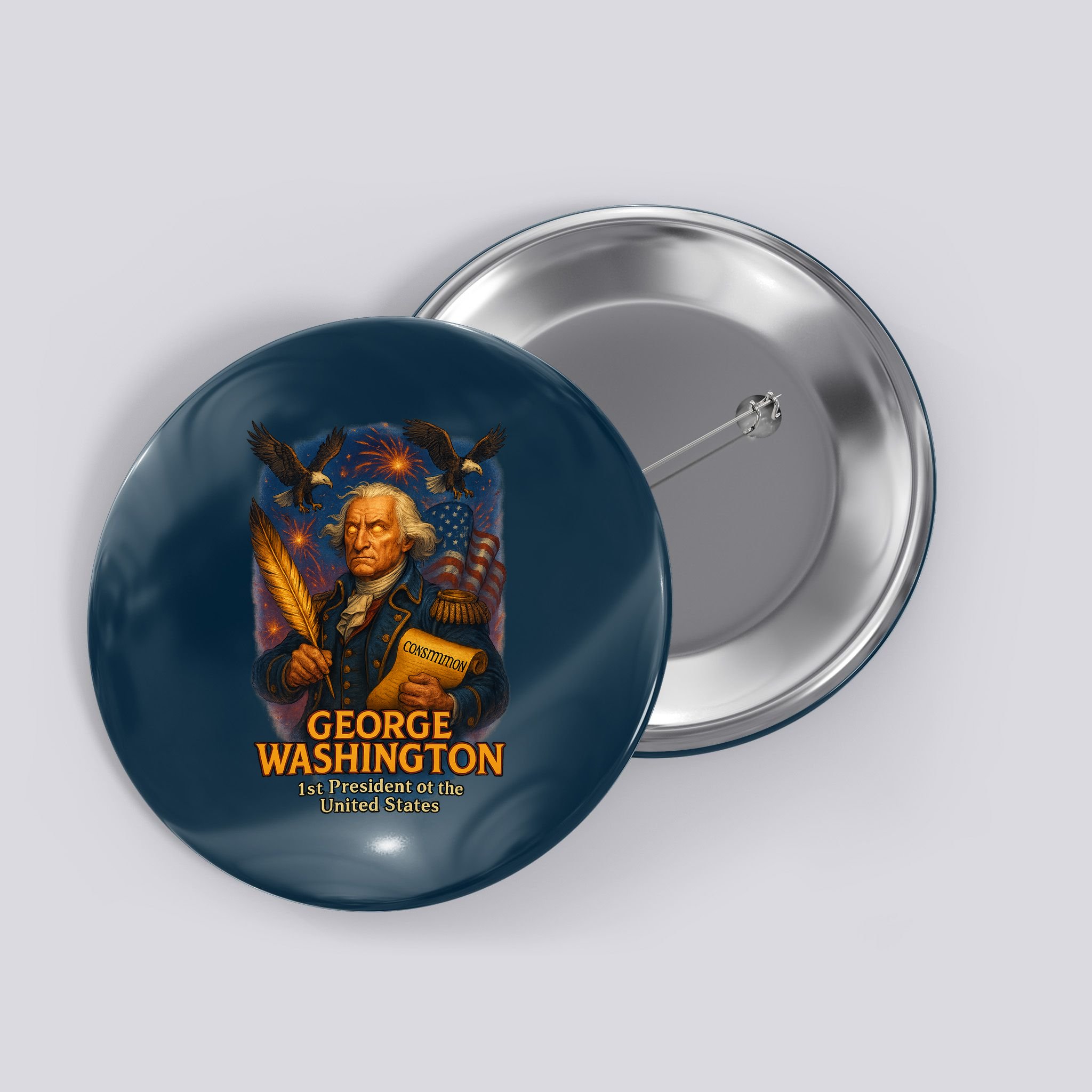 George Washington The Presidential Chronicles Button
