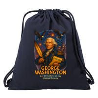 George Washington The Presidential Chronicles Drawstring Bag