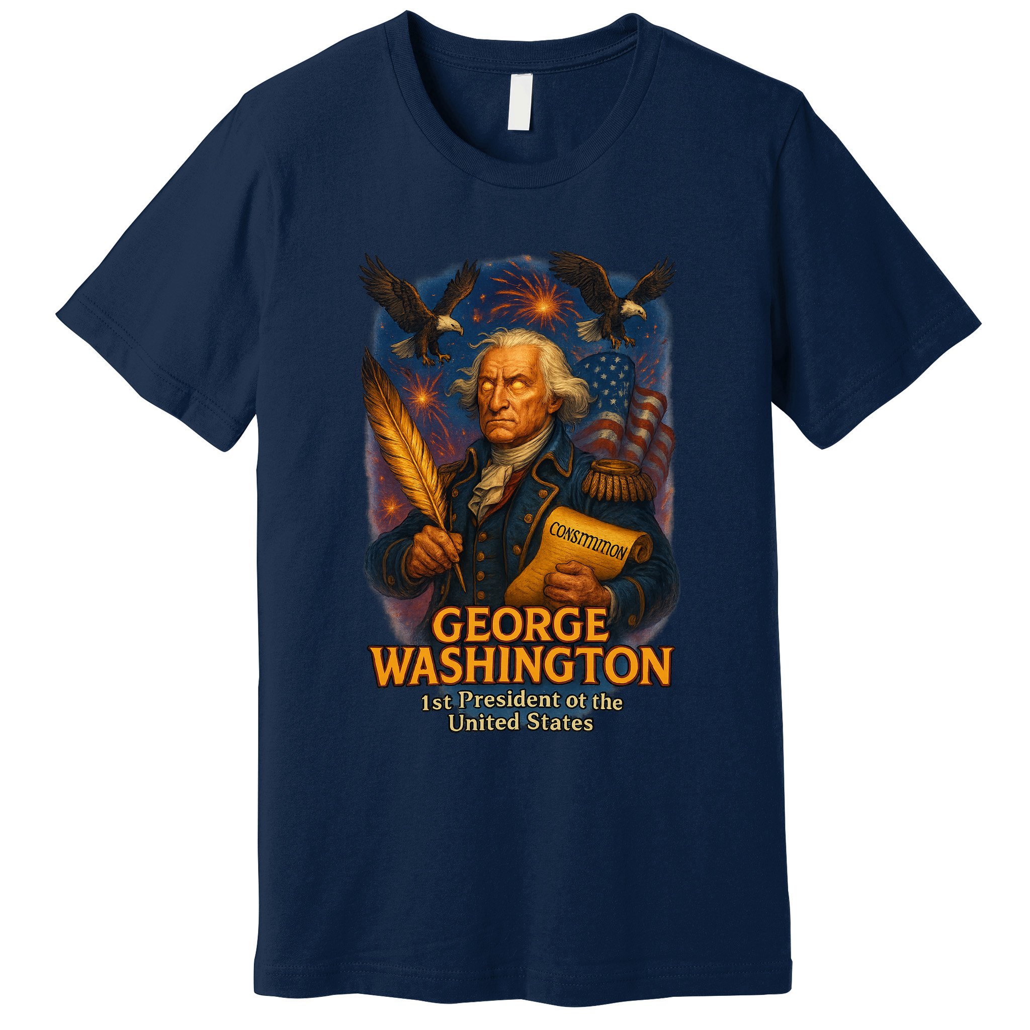 George Washington The Presidential Chronicles Premium T-Shirt