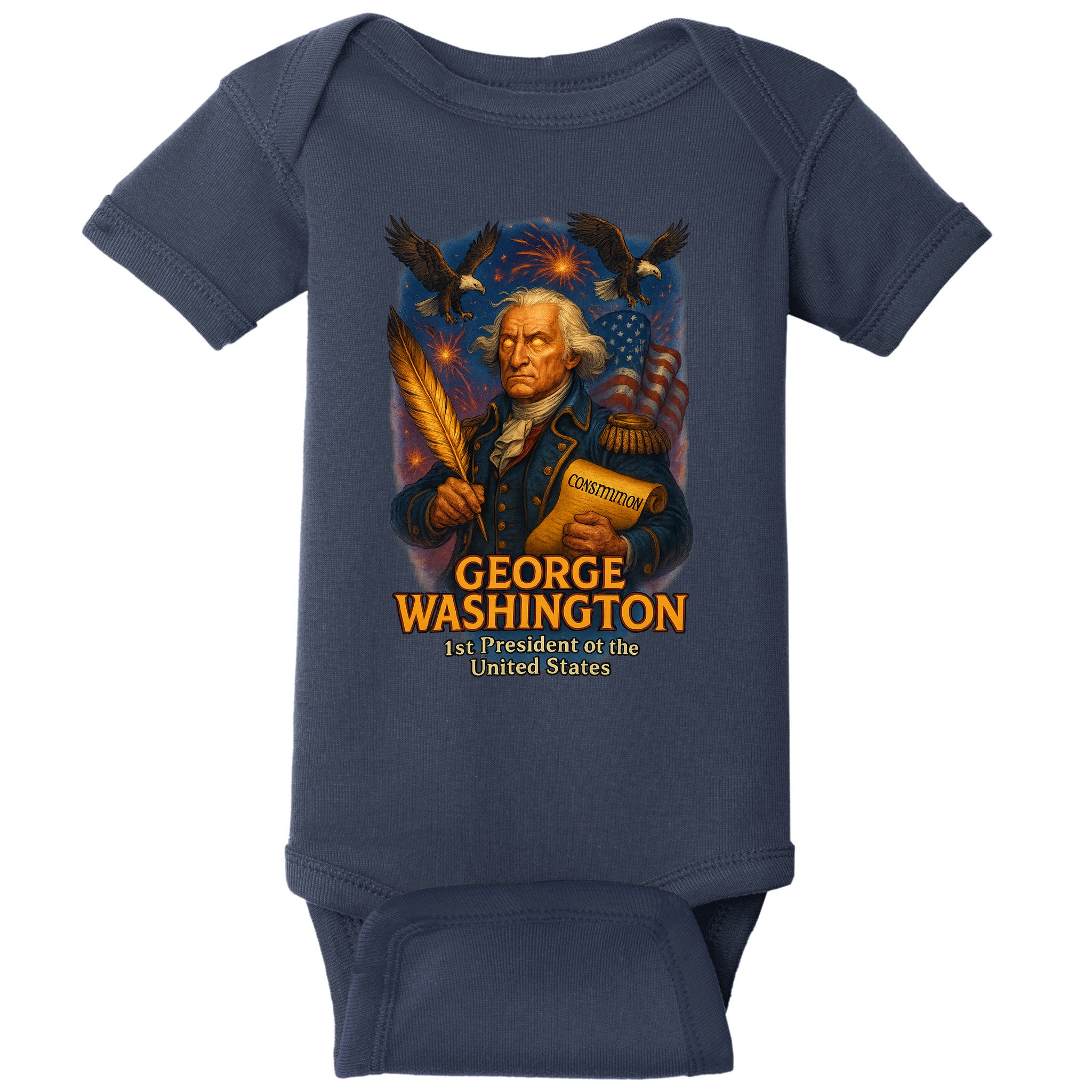 George Washington The Presidential Chronicles Baby Bodysuit
