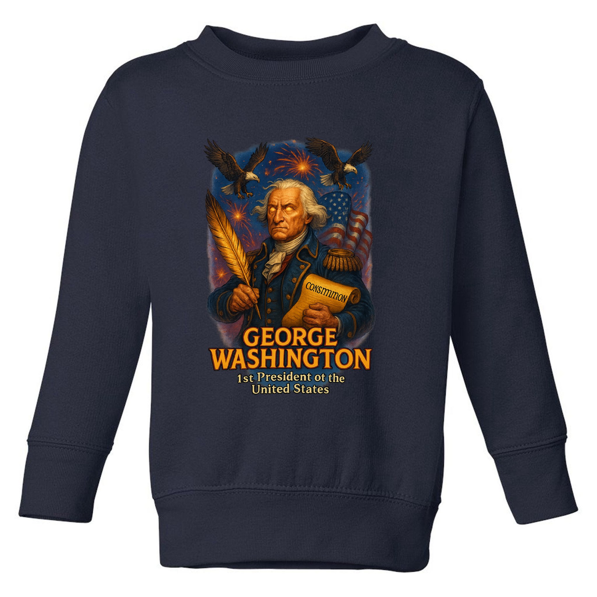 George Washington The Presidential Chronicles Toddler Sweatshirt