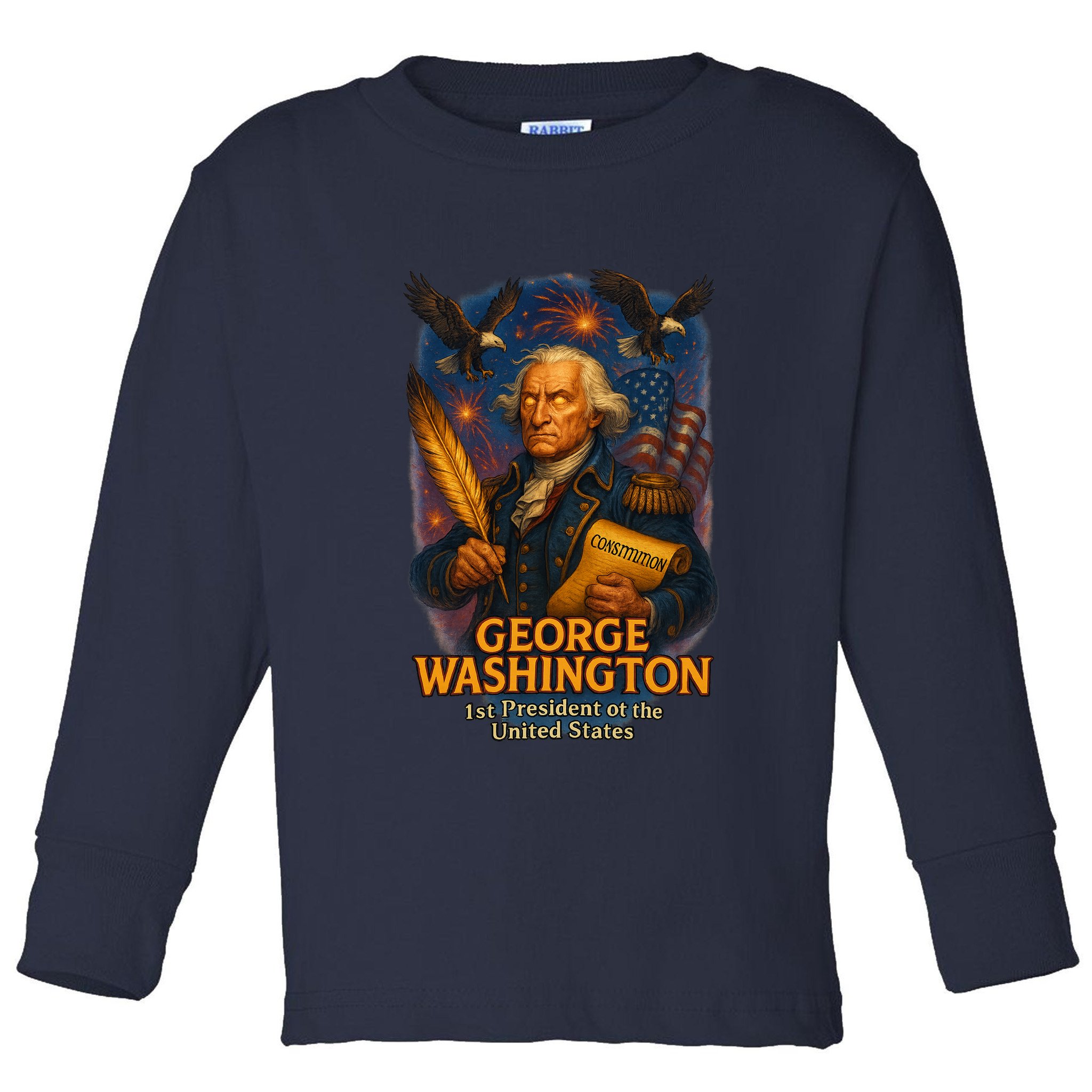 George Washington The Presidential Chronicles Toddler Long Sleeve Shirt