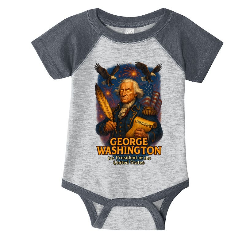 George Washington The Presidential Chronicles Infant Baby Jersey Bodysuit