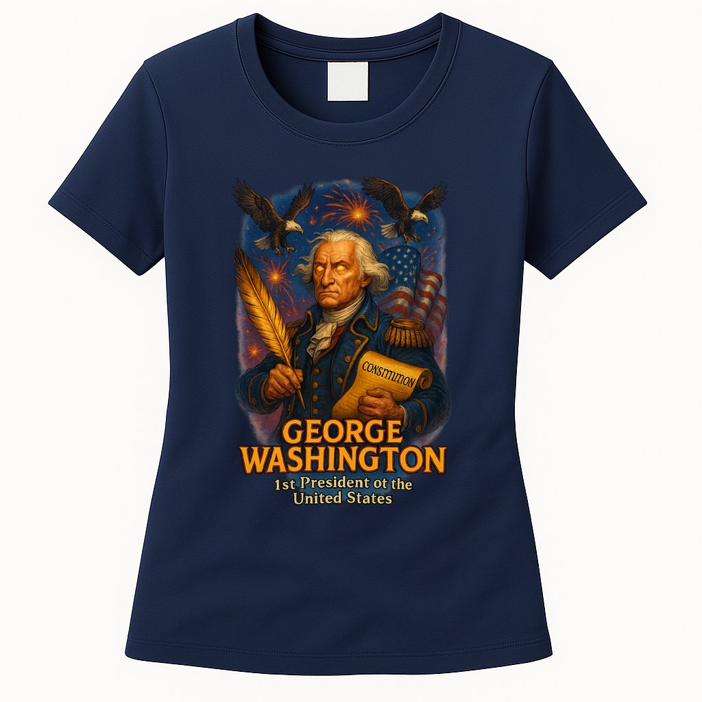 George Washington The Presidential Chronicles Womens T-Shirt