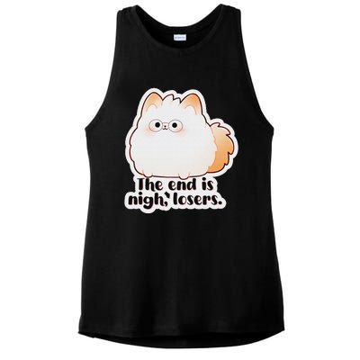 Grimble Wobblegloom The End Is Nigh Losers. Ladies PosiCharge Tri-Blend Wicking Tank