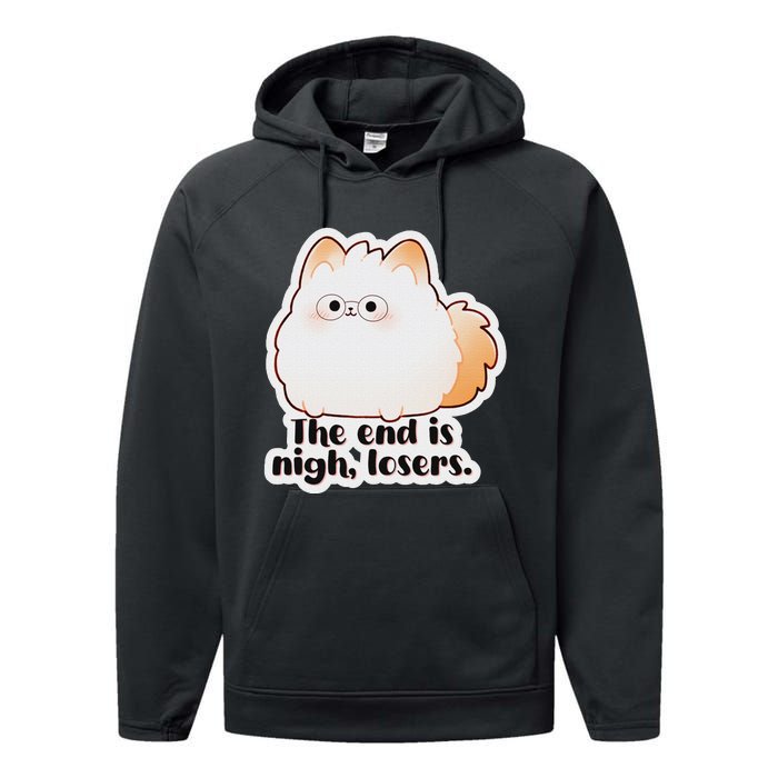 Grimble Wobblegloom The End Is Nigh Losers. Performance Fleece Hoodie