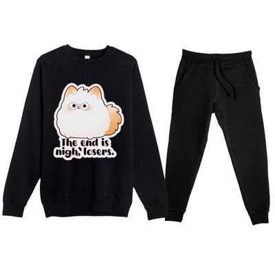 Grimble Wobblegloom The End Is Nigh Losers. Premium Crewneck Sweatsuit Set