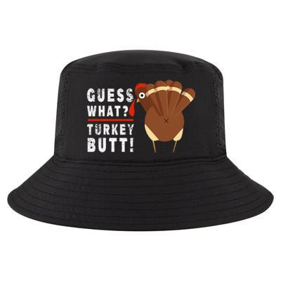 Guess What Turkey Pilgrim Funny Thanksgiving Cool Comfort Performance Bucket Hat