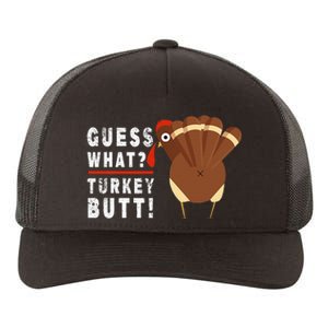 Guess What Turkey Pilgrim Funny Thanksgiving Yupoong Adult 5-Panel Trucker Hat