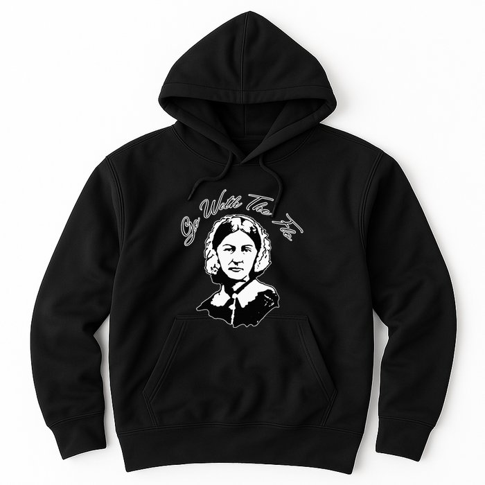 Go With The Flo Florence Nightingale Funny Nurse Hoodie