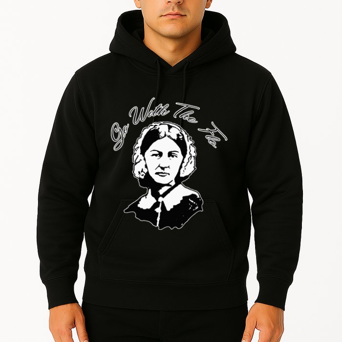 Go With The Flo Florence Nightingale Funny Nurse Hoodie