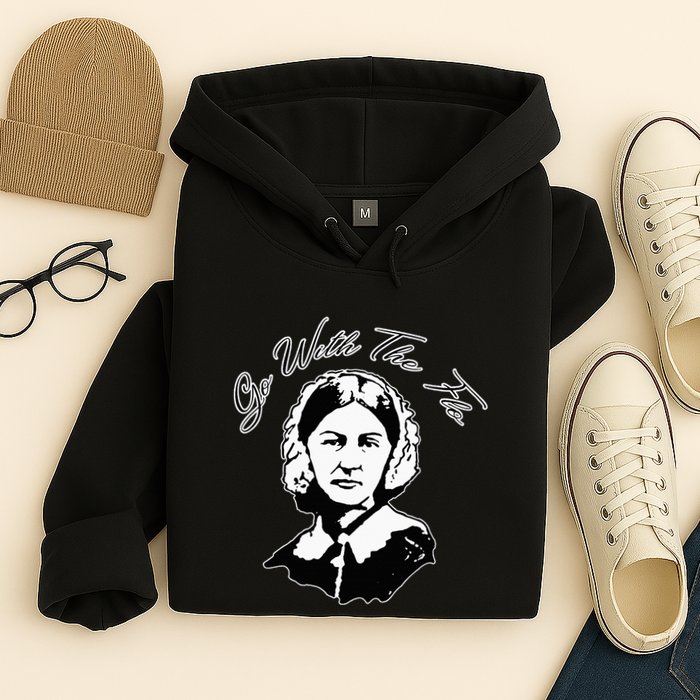 Go With The Flo Florence Nightingale Funny Nurse Hoodie