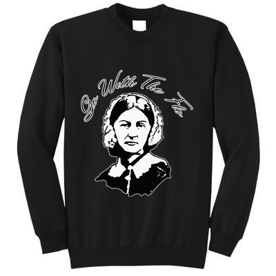 Go With The Flo Florence Nightingale Funny Nurse Sweatshirt