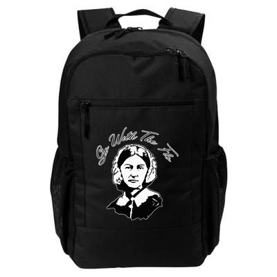 Go With The Flo Florence Nightingale Funny Nurse Backpack