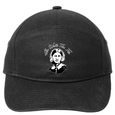 Go With The Flo Florence Nightingale Funny Nurse 7-Panel Snapback Hat