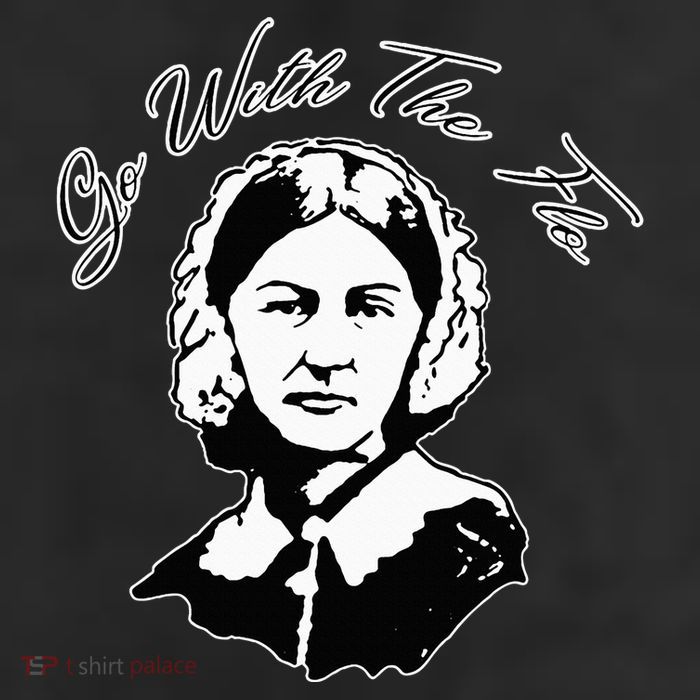Go With The Flo Florence Nightingale Funny Nurse 11oz C Handle Ceramic Mug