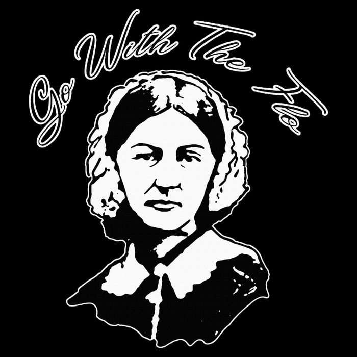 Go With The Flo Florence Nightingale Funny Nurse 16 in Basic Backpack