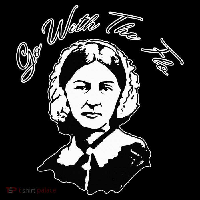 Go With The Flo Florence Nightingale Funny Nurse Bag