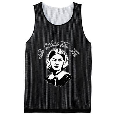 Go With The Flo Florence Nightingale Funny Nurse Mesh Reversible Basketball Jersey Tank