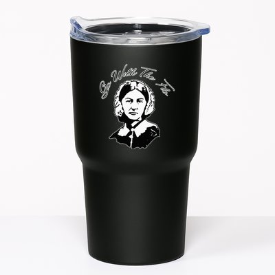 Go With The Flo Florence Nightingale Funny Nurse Tumbler