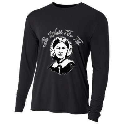 Go With The Flo Florence Nightingale Funny Nurse Cooling Performance Long Sleeve Crew
