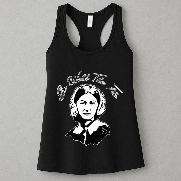 Go With The Flo Florence Nightingale Funny Nurse Womens Tank Top