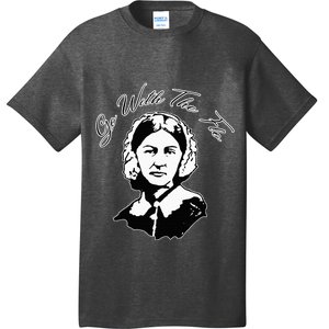 Go With The Flo Florence Nightingale Funny Nurse T-Shirt