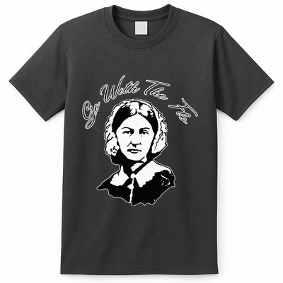 Go With The Flo Florence Nightingale Funny Nurse T-Shirt