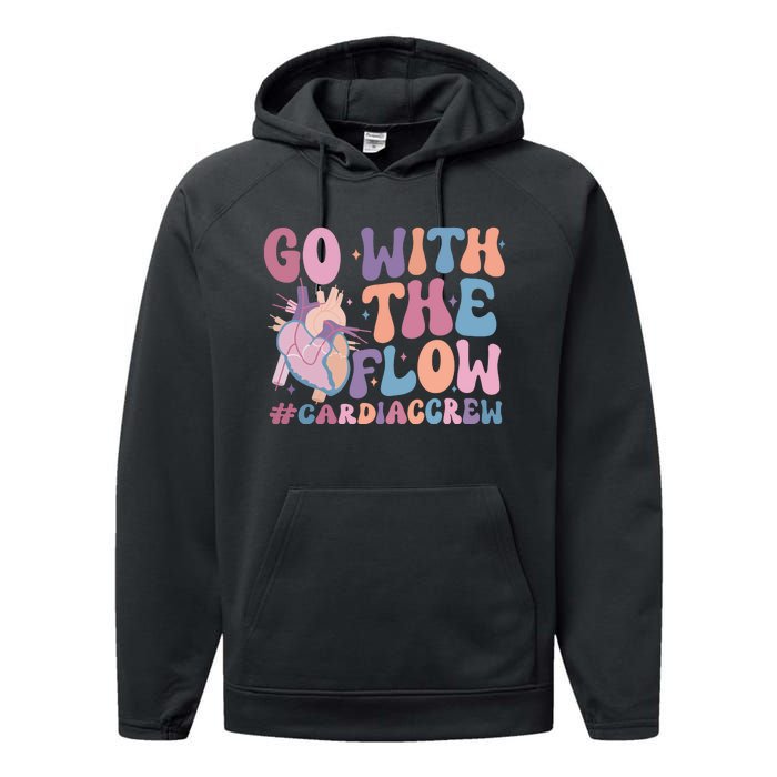 Go With The Flow Cardiac Crew Performance Fleece Hoodie