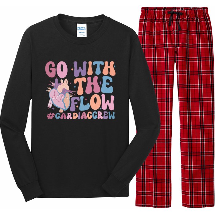 Go With The Flow Cardiac Crew Long Sleeve Pajama Set