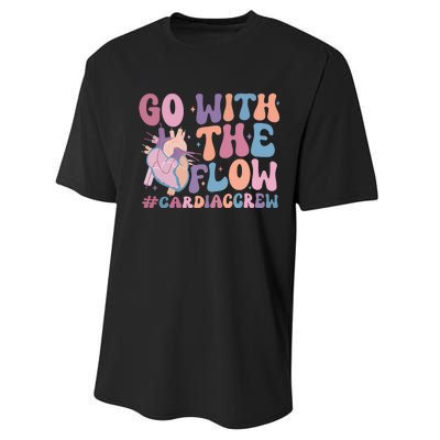 Go With The Flow Cardiac Crew Performance Sprint T-Shirt