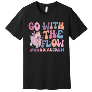 Go With The Flow Cardiac Crew Premium T-Shirt