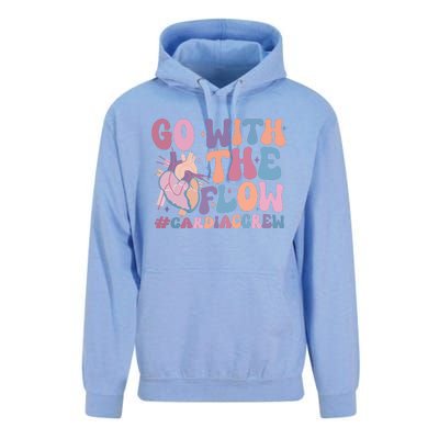 Go With The Flow Cardiac Crew Unisex Surf Hoodie