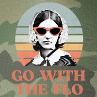 Go With The Flo Funny Nursing Legacy Tie Dye Trucker Hat