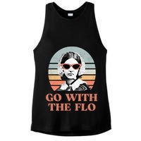Go With The Flo Funny Nursing Ladies PosiCharge Tri-Blend Wicking Tank