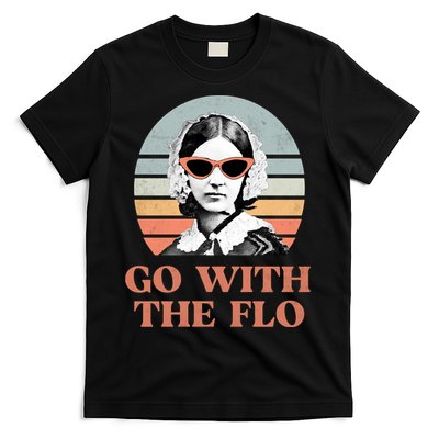 Go With The Flo Funny Nursing T-Shirt