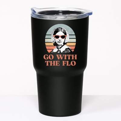 Go With The Flo Funny Nursing Tumbler