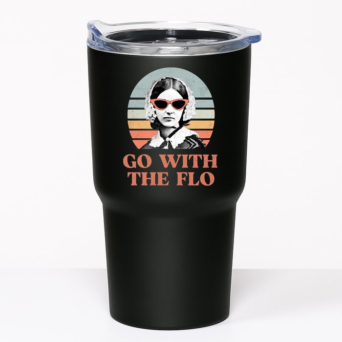 Go With The Flo Funny Nursing Tumbler