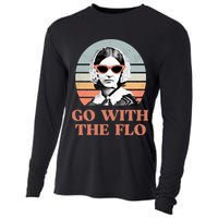Go With The Flo Funny Nursing Cooling Performance Long Sleeve Crew